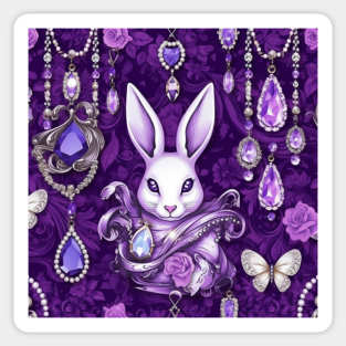 Crystal White Rabbit Sticker